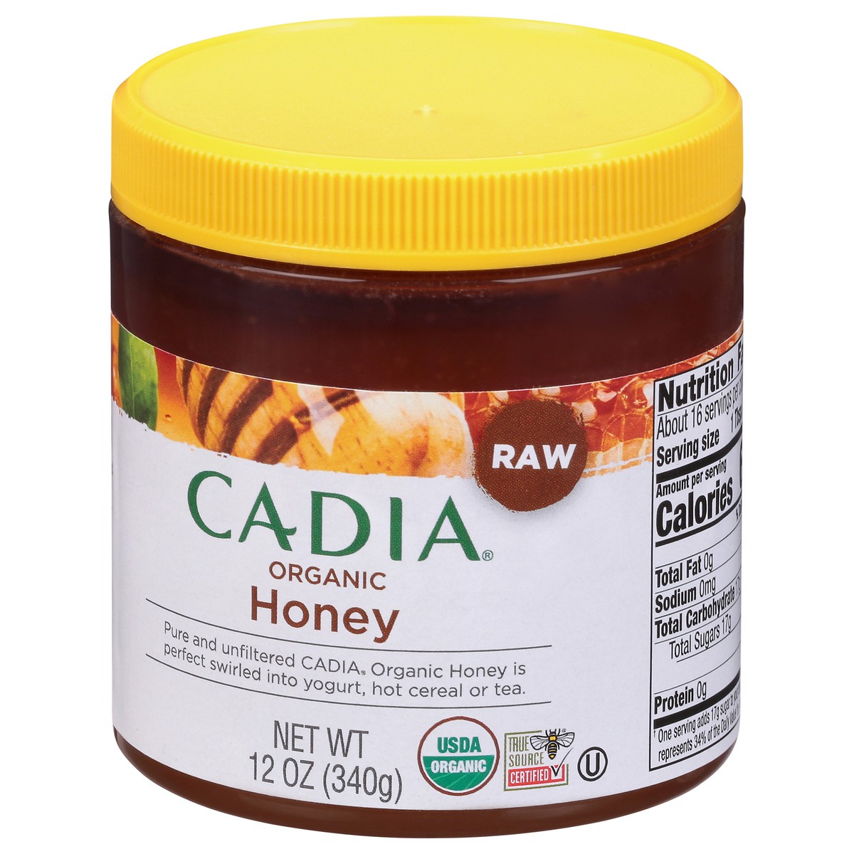 slide 11 of 13, Cadia Organic Raw Honey 12 oz, 12 oz