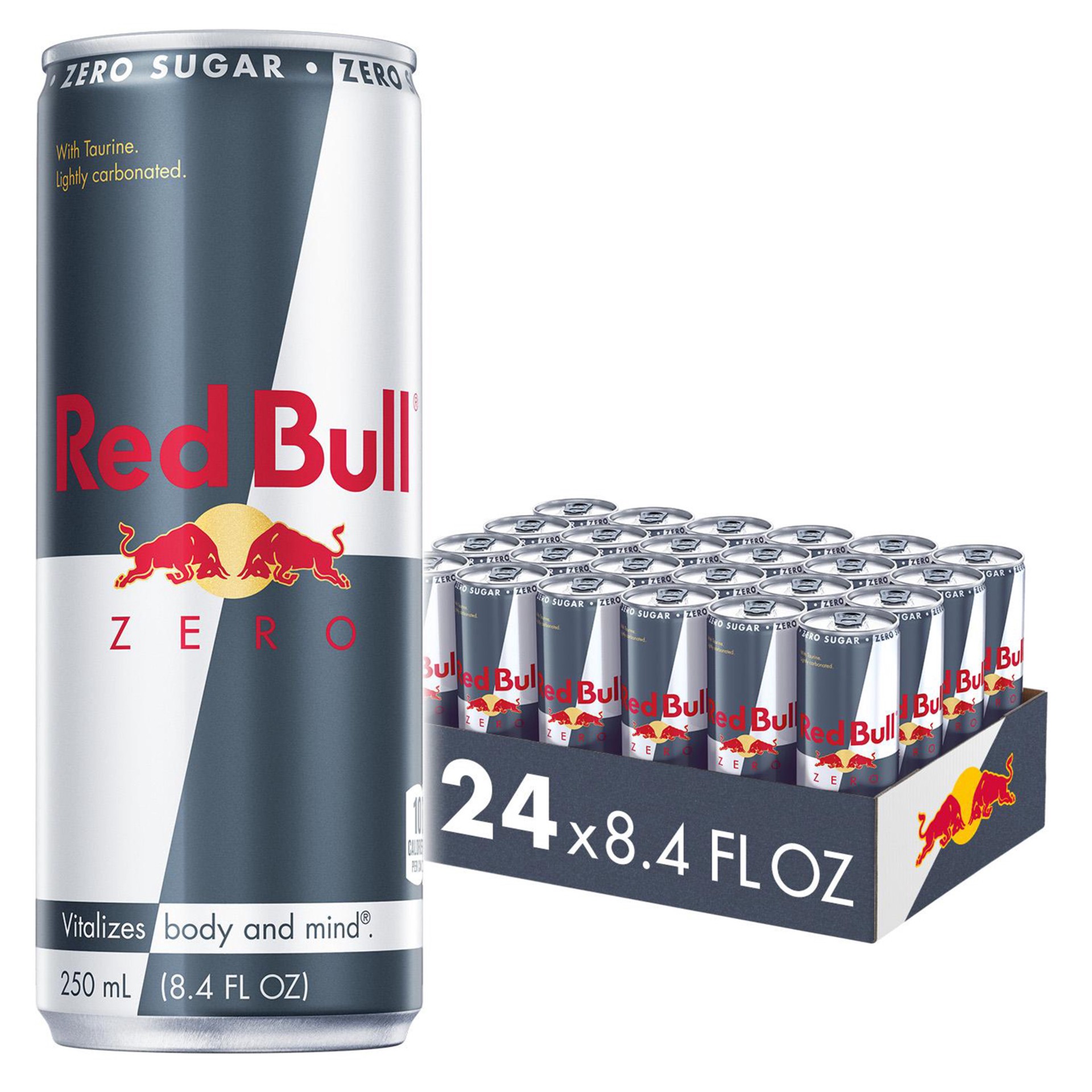 slide 1 of 9, Red Bull Zero Sugar Energy Drink 24 - 8.4 fl oz Cans, 24 ct