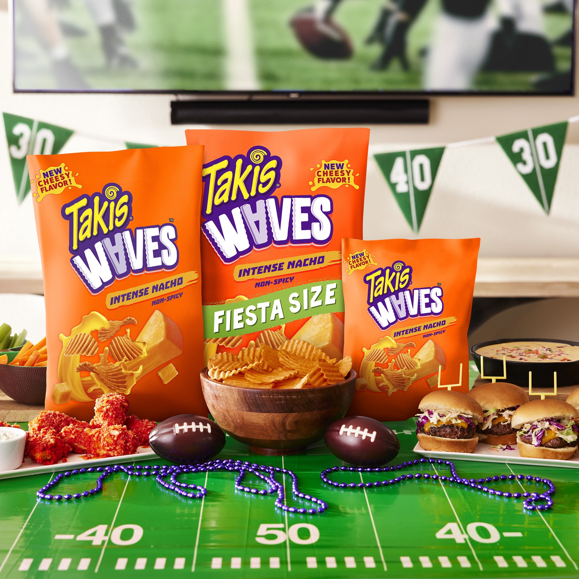 slide 9 of 9, Takis Intense Nacho Waves 8 oz Sharing Size Bag, Cheese Flavored Zero Heat Cheesy Wavy Potato Chips, 8 oz