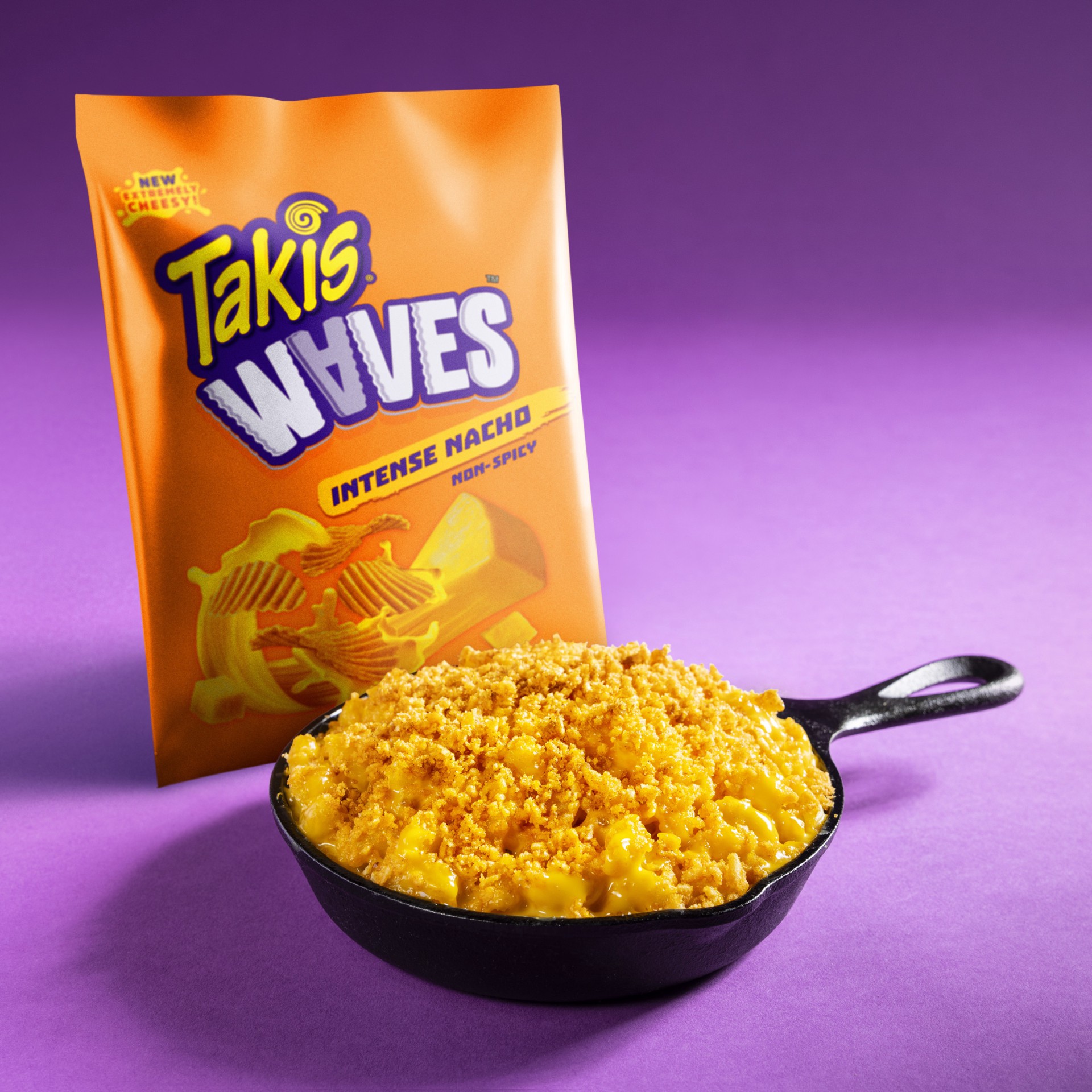 slide 5 of 9, Takis Intense Nacho Waves 8 oz Sharing Size Bag, Cheese Flavored Zero Heat Cheesy Wavy Potato Chips, 8 oz