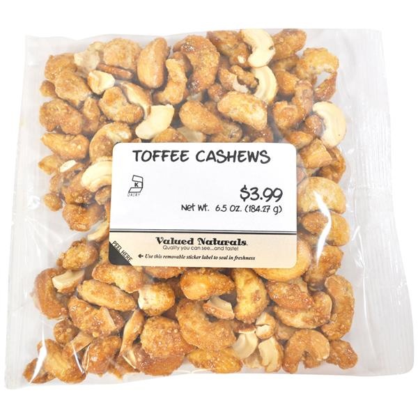 slide 1 of 6, Valued Naturals Toffee Cashews 6.5 oz, 6.5 oz