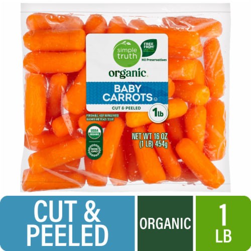 slide 1 of 2, Simple Truth Organic Baby Carrots, 1 lb