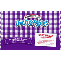 slide 2 of 18, Smucker's Uncrustables Peanut Butter & Grape Jelly Sandwich, 10-Count Pack, 20 oz