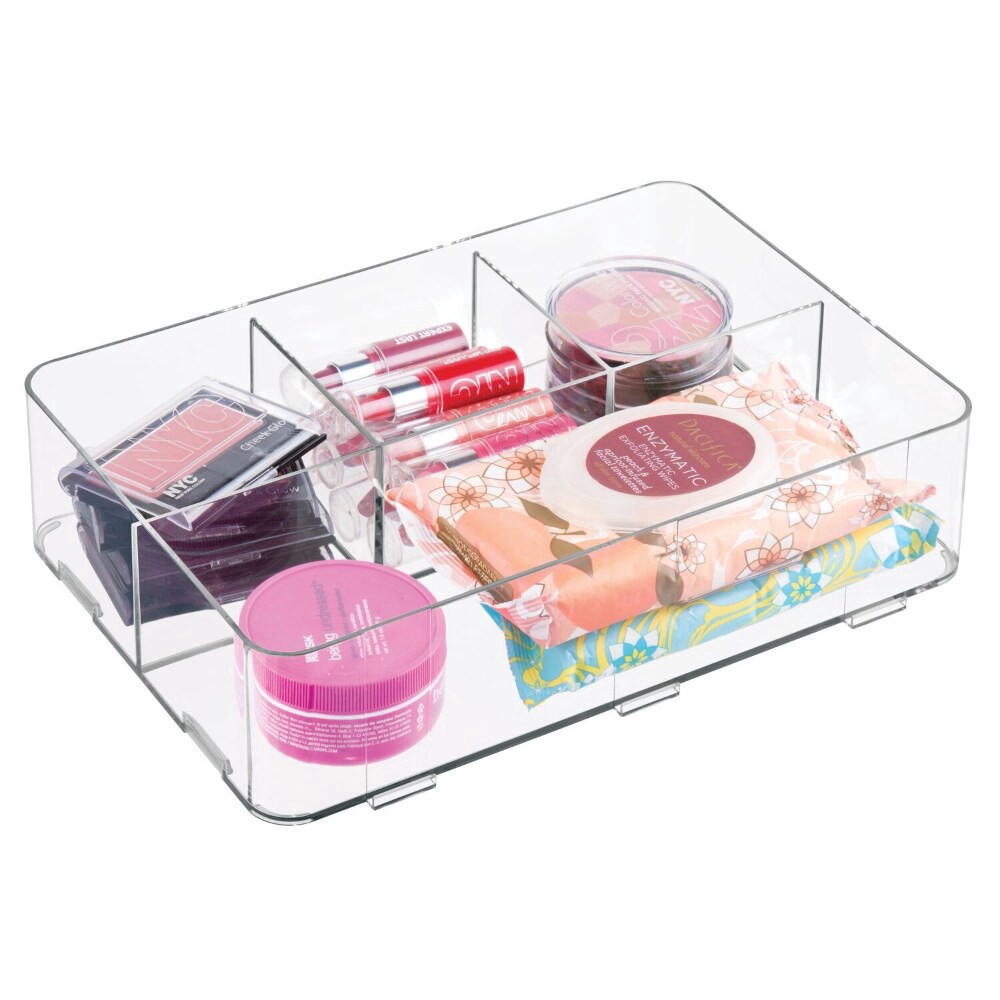 slide 3 of 5, Idesign Clarity Divided Drawer Organizer, 1 ct