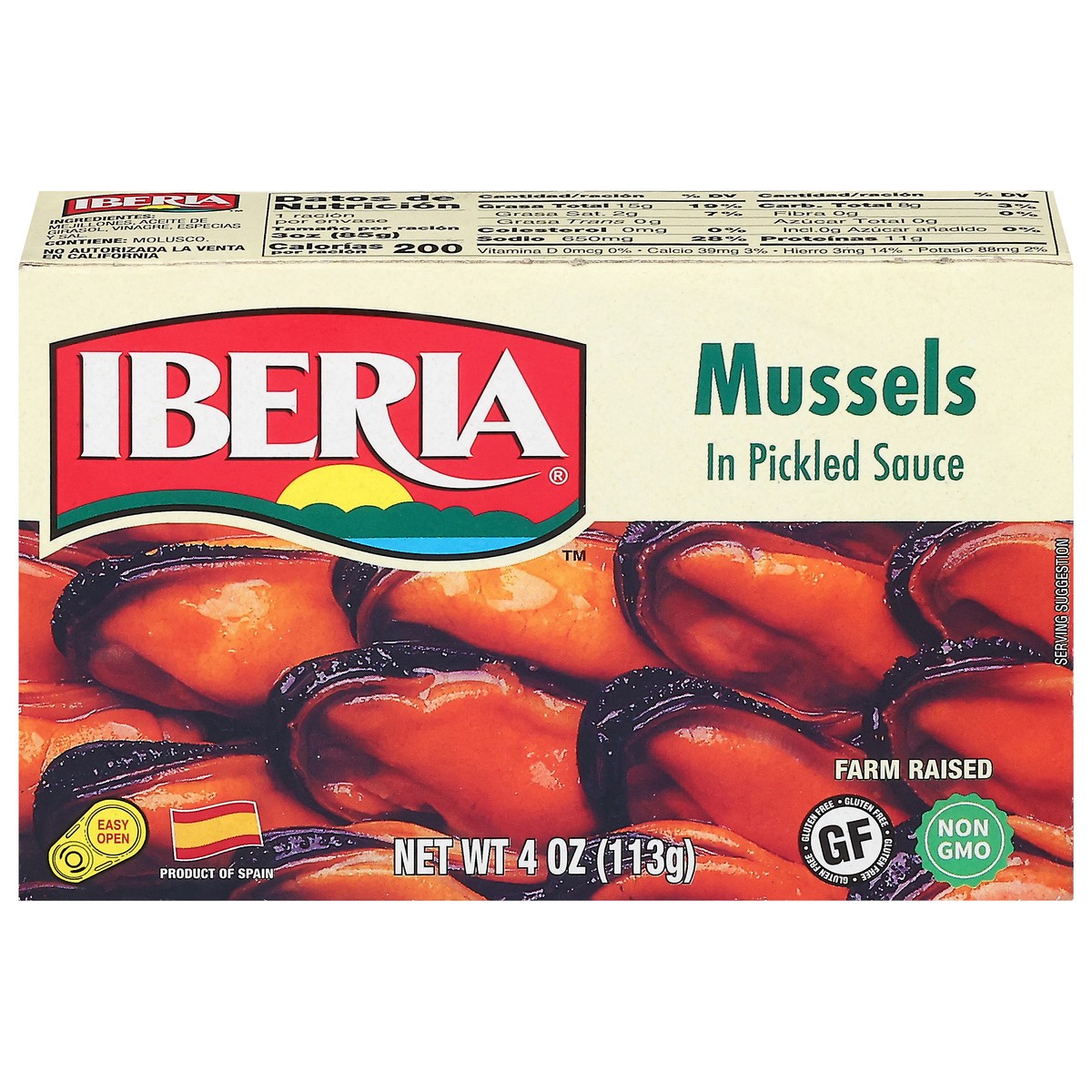 slide 1 of 13, Iberia Mussels in Pickled Sauce 4 oz, 4 oz