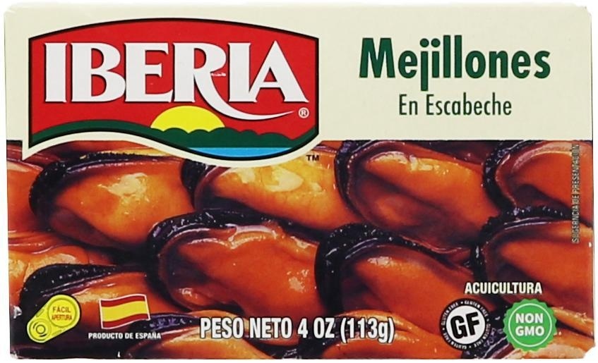 slide 1 of 1, Iberia Mussels in Pickeled Sauce, 1 ct