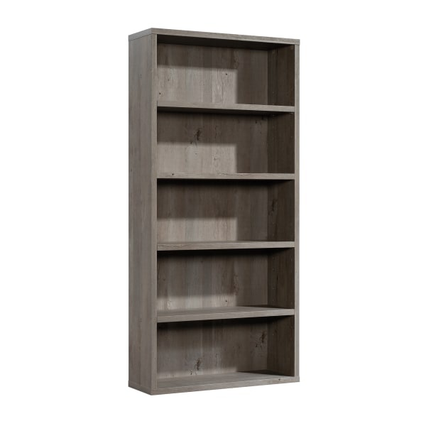 slide 1 of 9, Sauder Optimum Bookcase, 73-1/2'', 5 Shelves, Mystic Oak, 1 ct