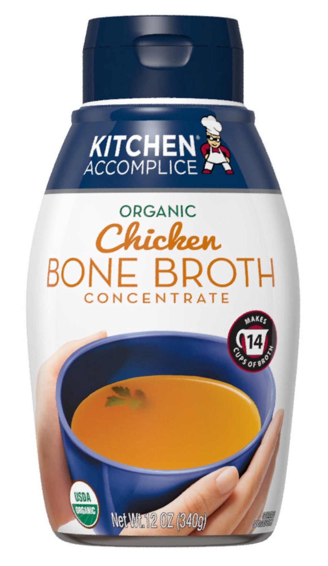 slide 1 of 5, Kitchen Accomplice Organic Chicken Bone Broth, 12 oz