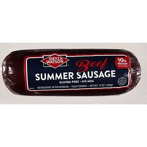 slide 1 of 9, Dietz & Watson Beef Summer Sausage 12 oz, 12 oz