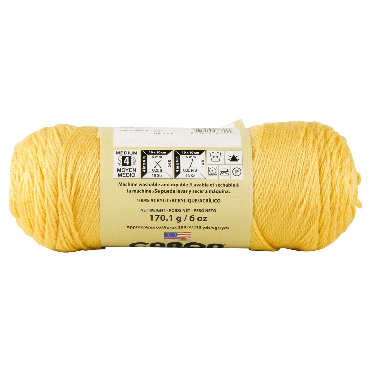 slide 7 of 13, Caron Simply Soft Yarn, Sunshine, 6 oz