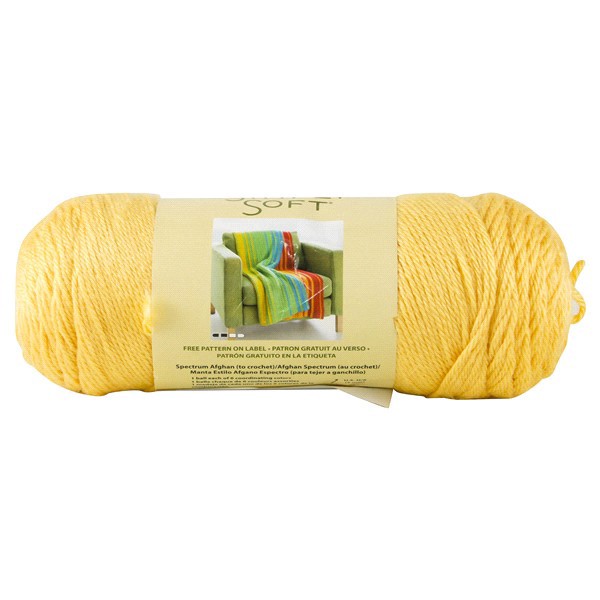 slide 11 of 13, Caron Simply Soft Yarn, Sunshine, 6 oz