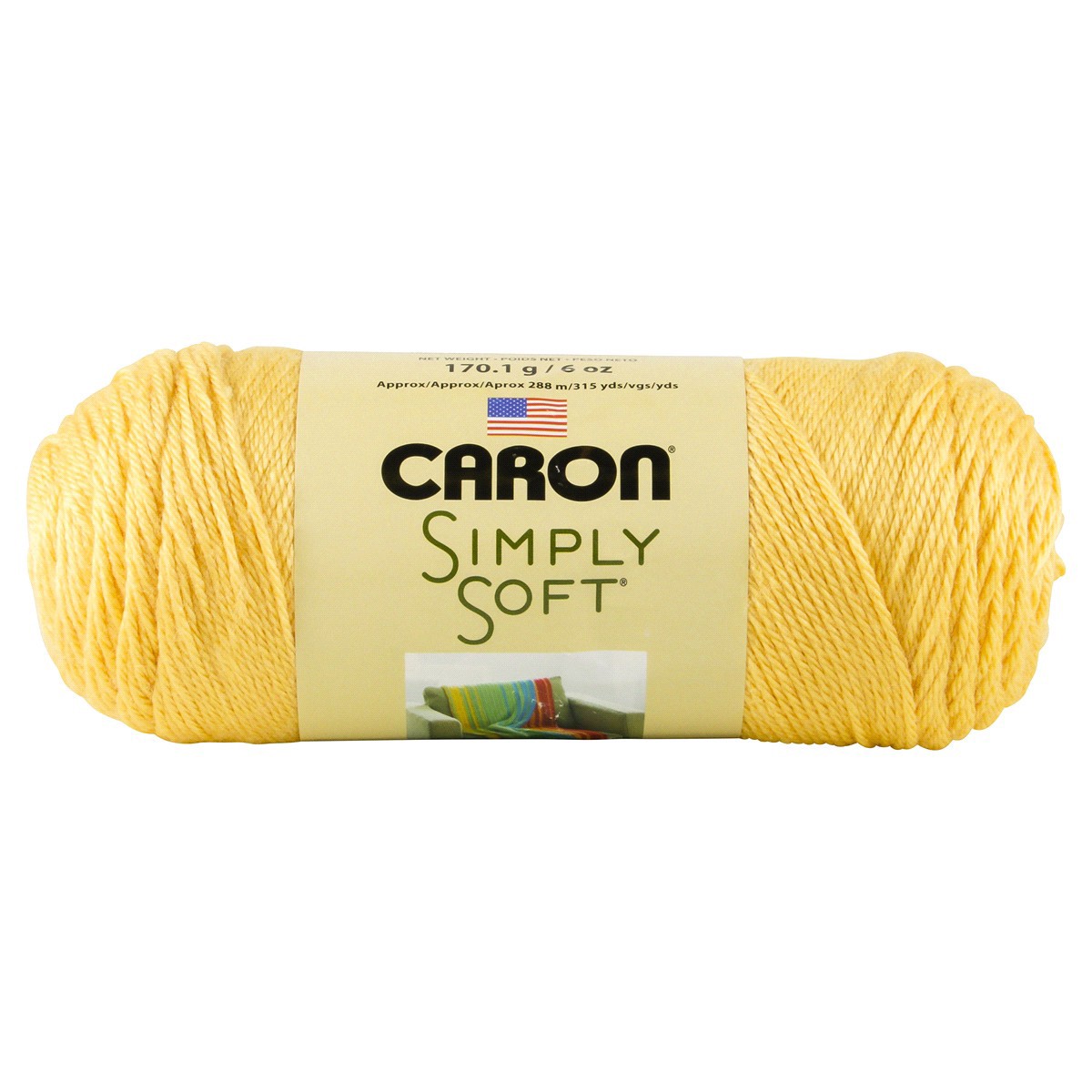 slide 1 of 13, Caron Simply Soft Yarn, Sunshine, 6 oz