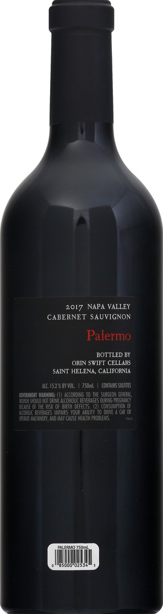 slide 4 of 9, Orin Swift Cellars Palermo Cabernet Sauvignon Red Wine 750ml, 750 ml