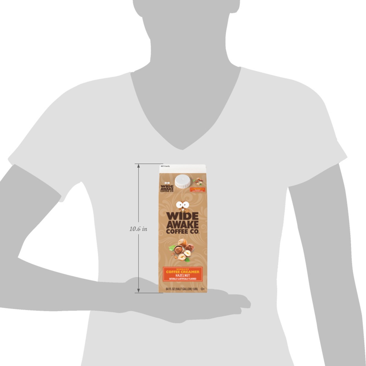 slide 9 of 15, Wide Awake Coffee Co. Non Dairy Hazelnut Coffee Creamer 64 fl oz, 64 fl oz