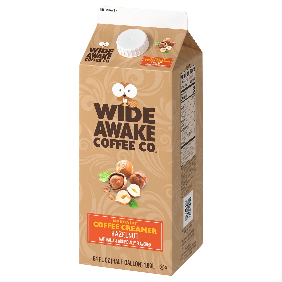 slide 13 of 15, Wide Awake Coffee Co. Non Dairy Hazelnut Coffee Creamer 64 fl oz, 64 fl oz
