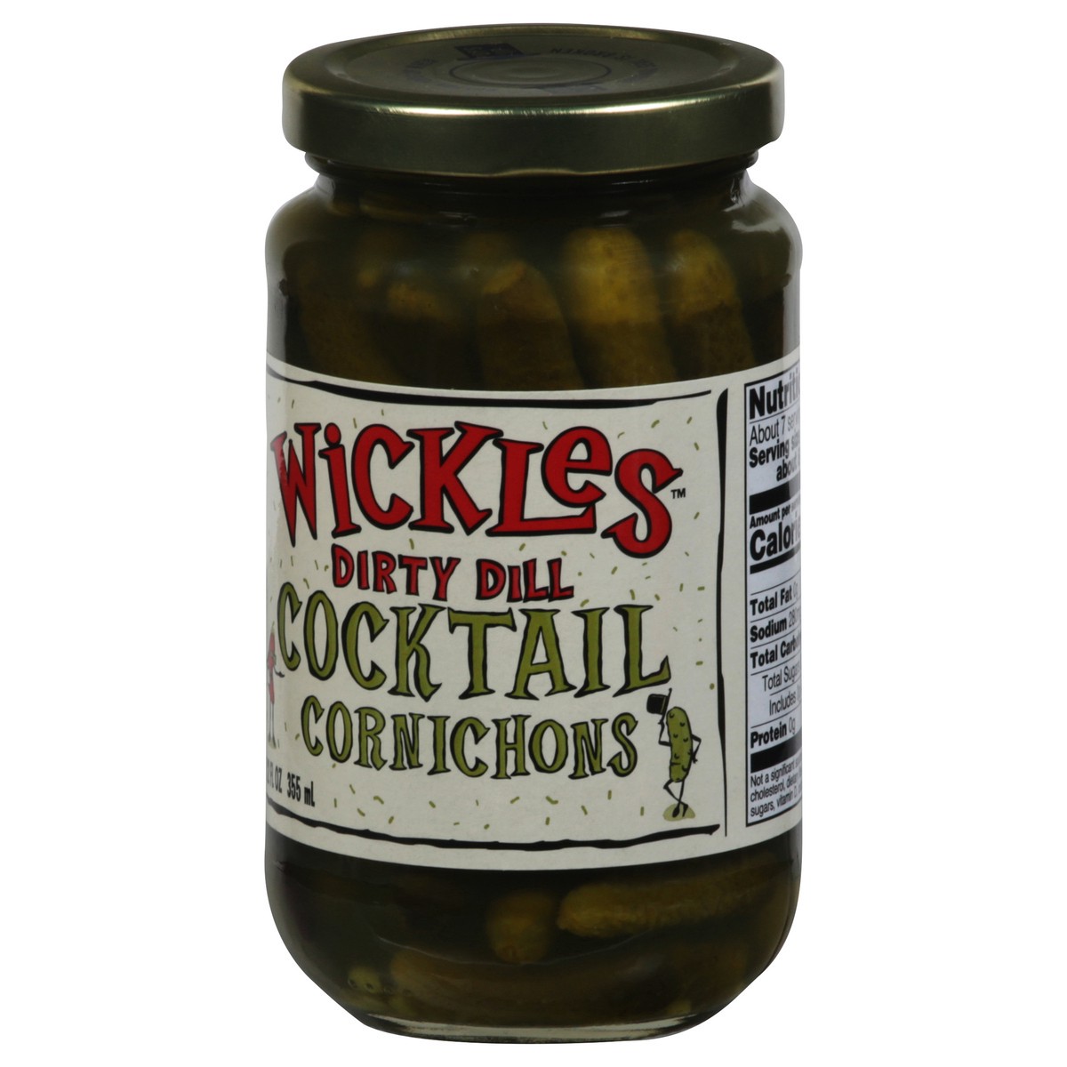 slide 2 of 9, Wickles Dirty Dill Cocktail Cornichons Pickles - 12 fl oz, 12 fl oz