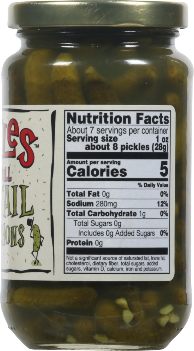 slide 3 of 9, Wickles Dirty Dill Cocktail Cornichons Pickles - 12 fl oz, 12 fl oz