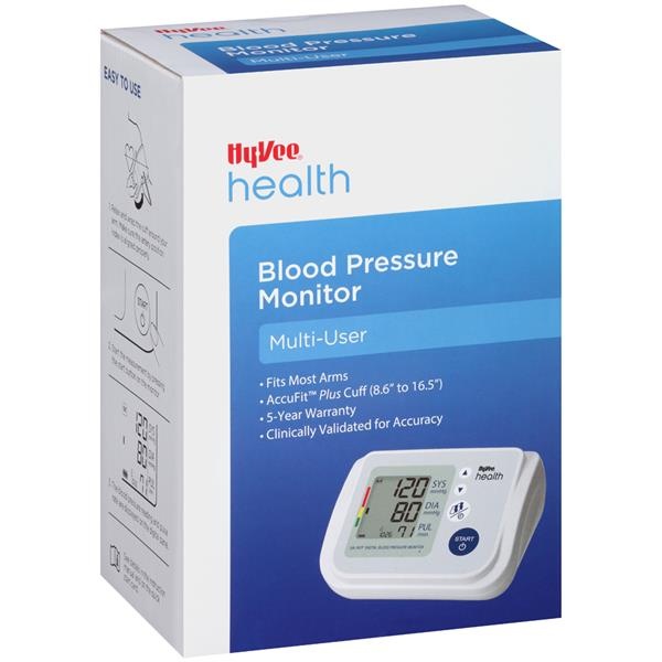 slide 1 of 1, Hy-Vee HealthMarket Multi-User Blood Pressure Monitor, 1 ct