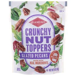 Diamond of California Crunchy Glazed Pecans Nut Toppers 3 oz