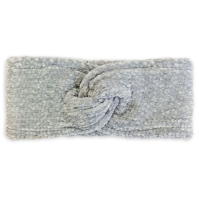 slide 1 of 2, Isaac Mizrahi Chenille Twisted Women's Head Wrap - Grey, 1 ct