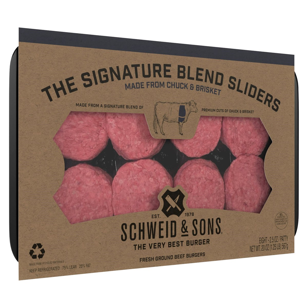 slide 8 of 9, Schweid & Sons The Signature Series Chuck Brisket Sliders, 2.5 oz