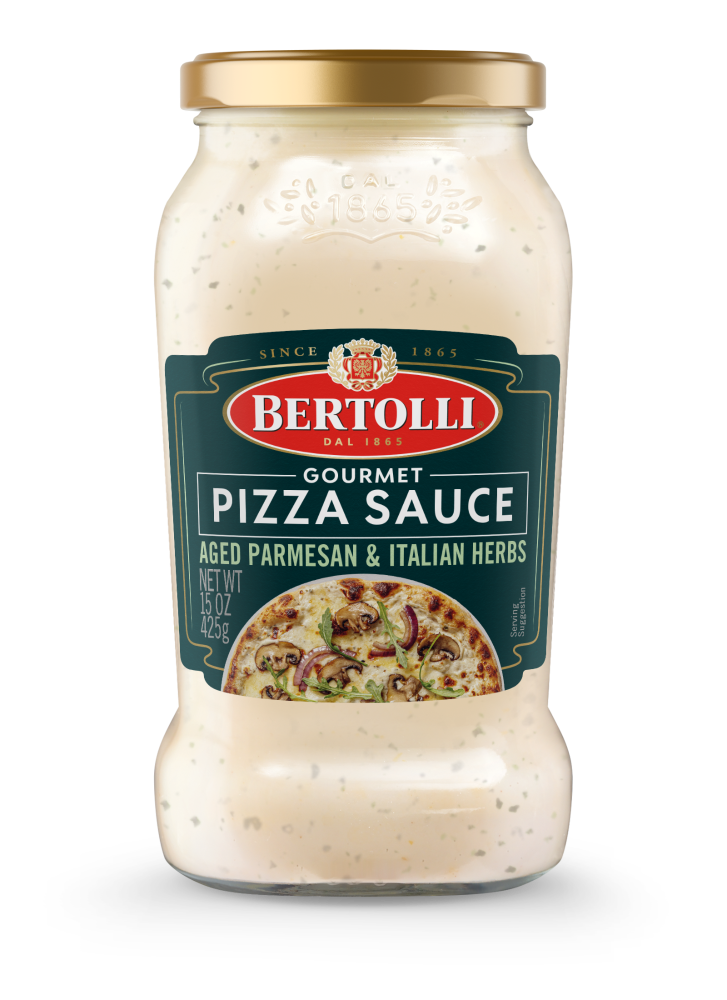slide 1 of 6, Bertolli Gourmet Pizza Sauce Aged Parmesan & Italian Herbs, 15 oz