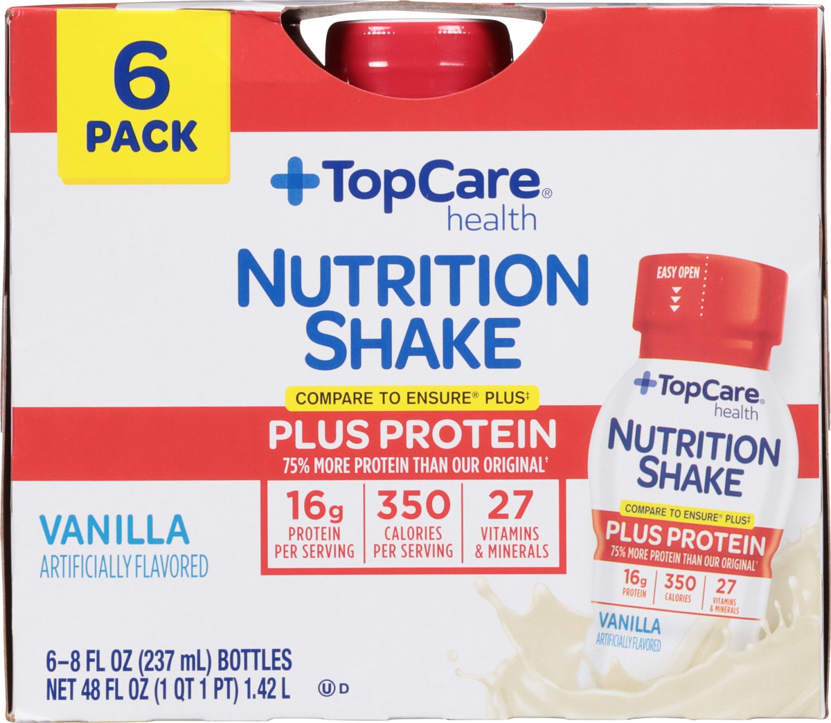 slide 6 of 9, TopCare Health Vanilla Nutrition Shake 6 ea, 6 ct; 8 fl oz