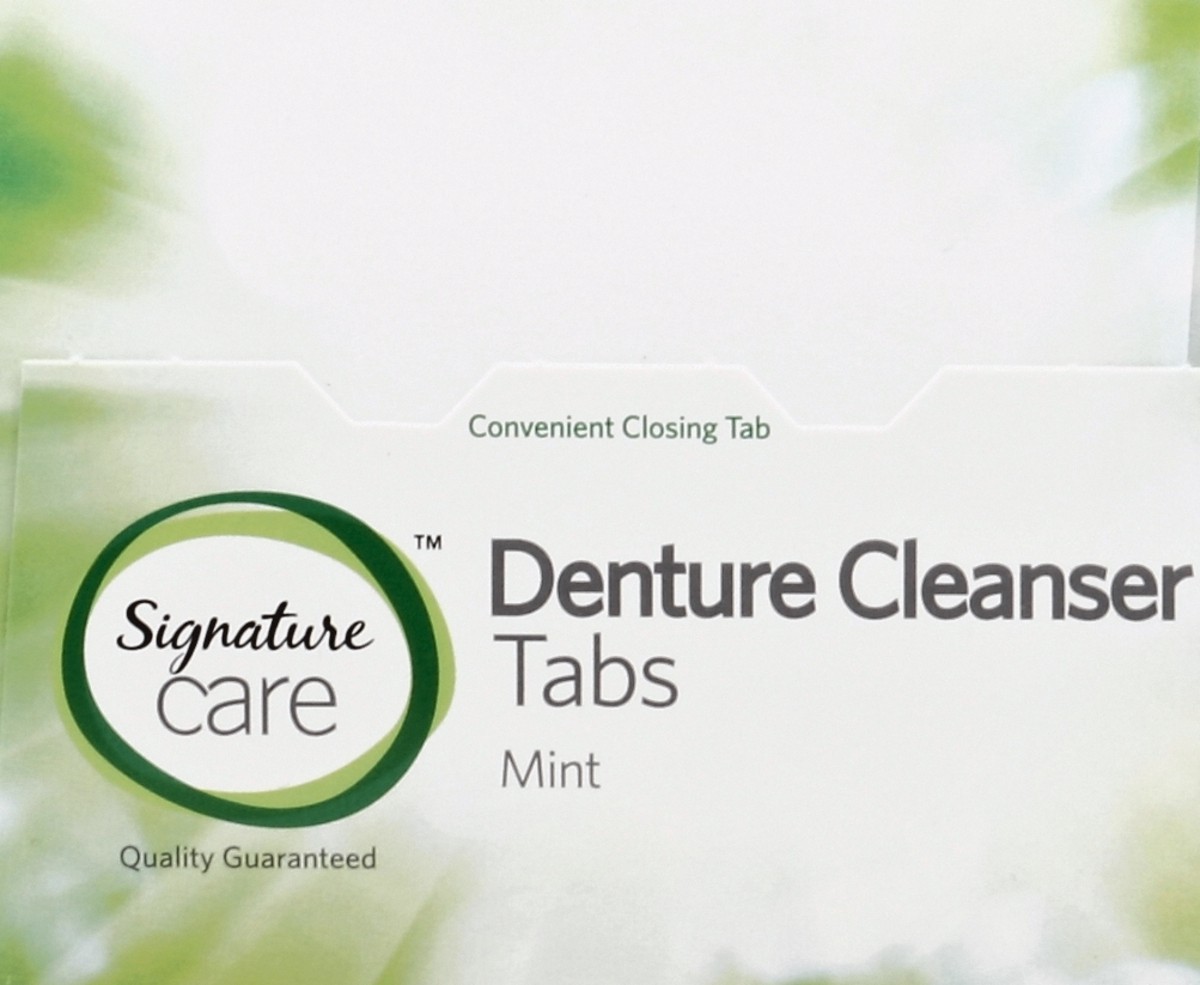 slide 5 of 5, Signature Denture Cleanser 84 ea, 84 ct