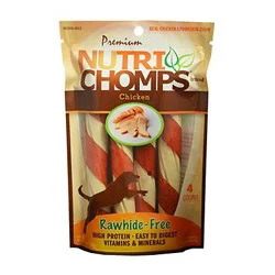 Nutri Chomps Premium Chicken Dog Treats 4 ea