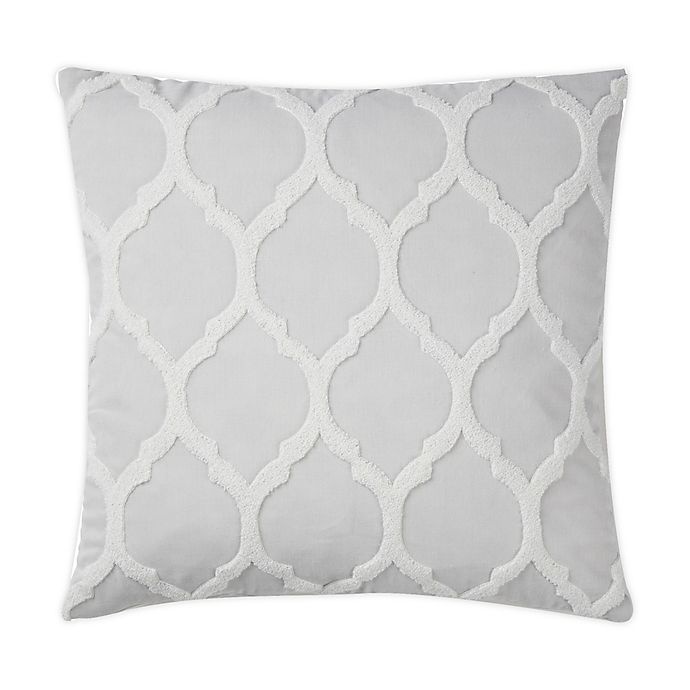 slide 1 of 1, Wamsutta Trellis Terry Loop Square Throw Pillow - Coconut Milk, 1 ct