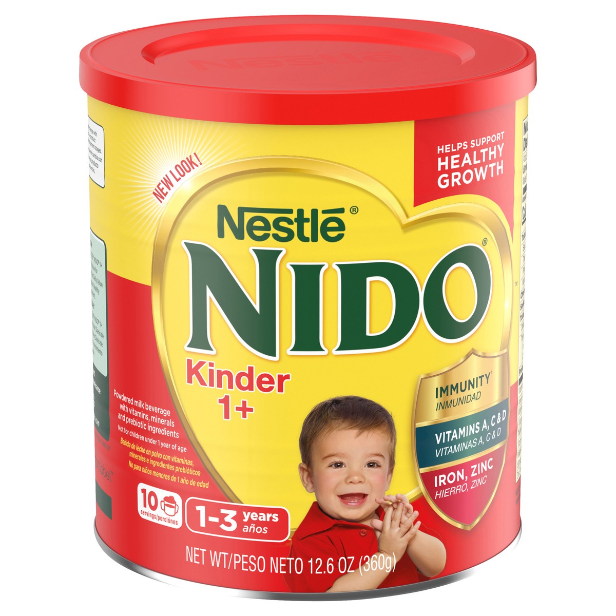 slide 2 of 9, Nido Nestle NIDO Kinder 1+ Toddler Powdered Milk Beverage - Canister - Shelf Stable Toddler Drink, 12.7 oz