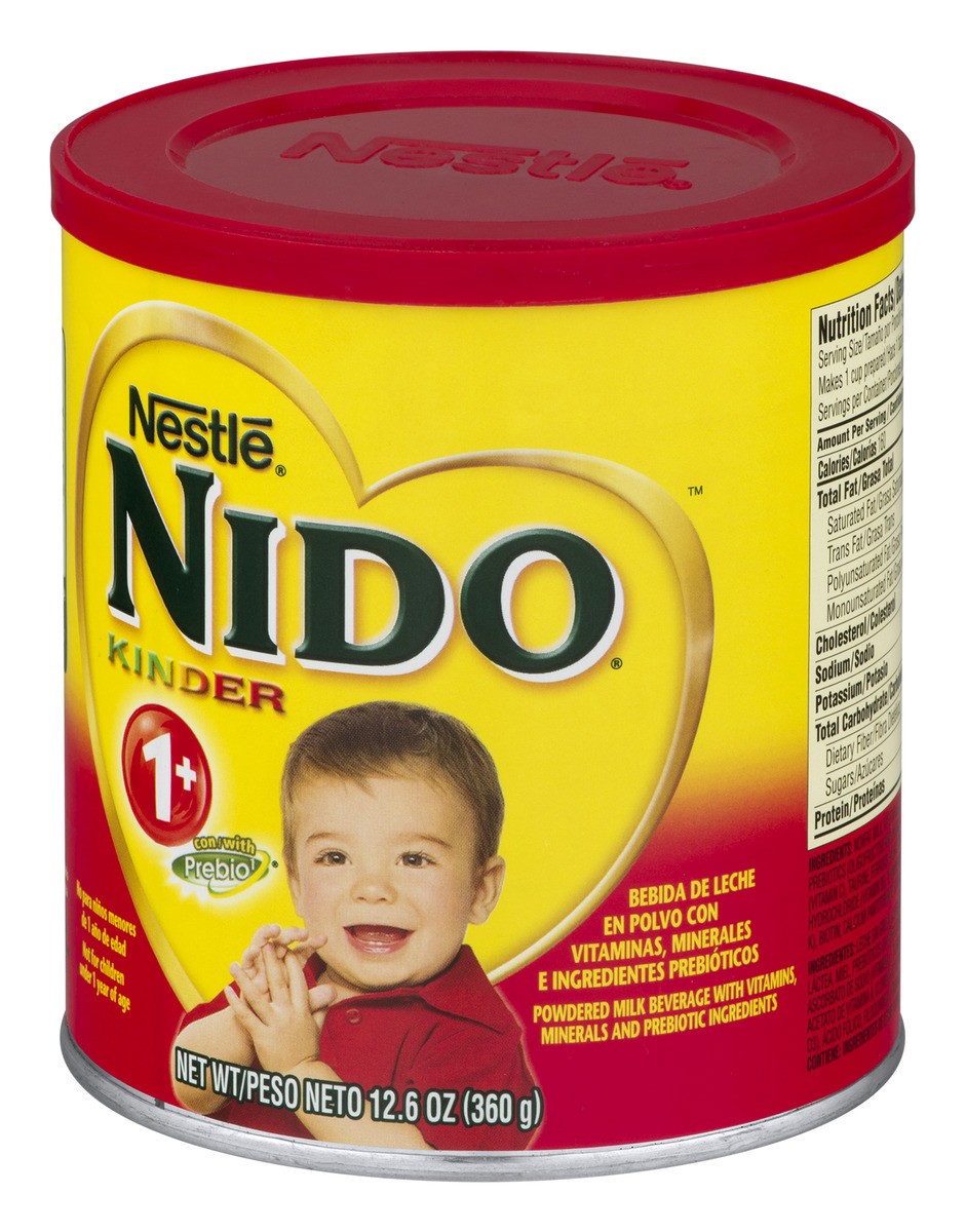 slide 7 of 9, Nido Nestle NIDO Kinder 1+ Toddler Powdered Milk Beverage - Canister - Shelf Stable Toddler Drink, 12.7 oz