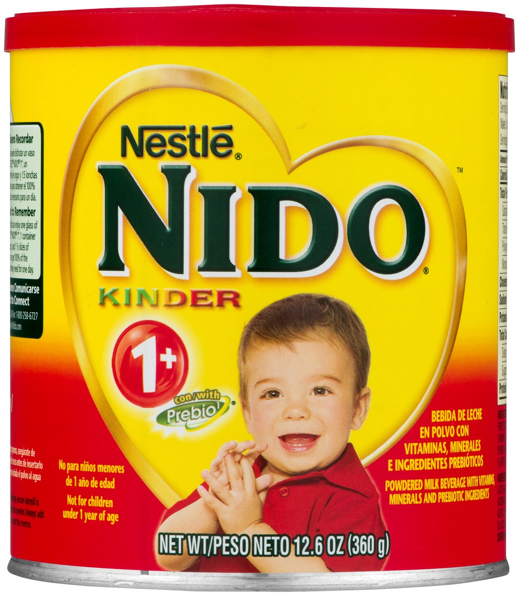 slide 5 of 9, Nido Nestle NIDO Kinder 1+ Toddler Powdered Milk Beverage - Canister - Shelf Stable Toddler Drink, 12.7 oz