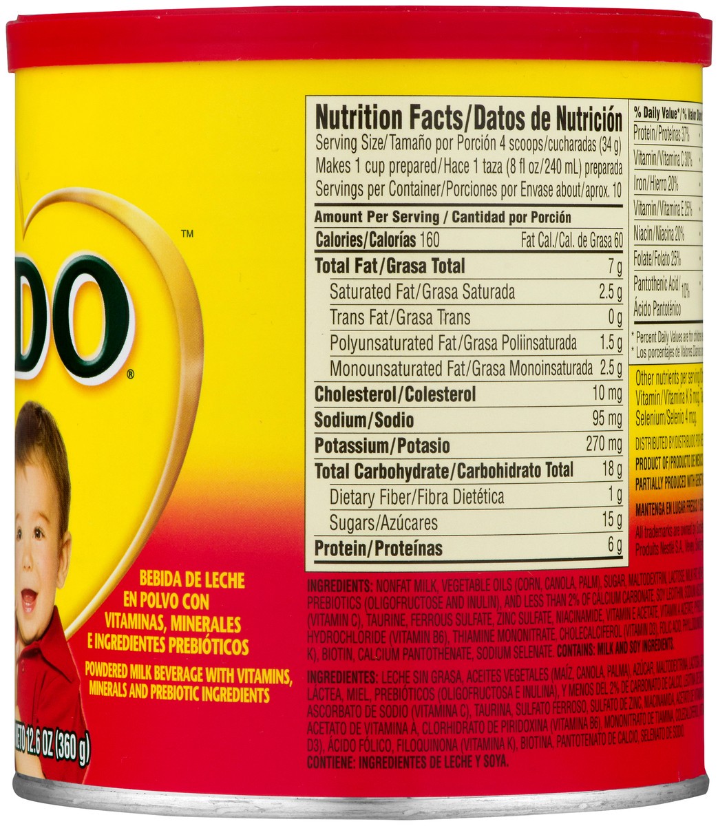 slide 8 of 9, Nido Nestle NIDO Kinder 1+ Toddler Powdered Milk Beverage - Canister - Shelf Stable Toddler Drink, 12.7 oz