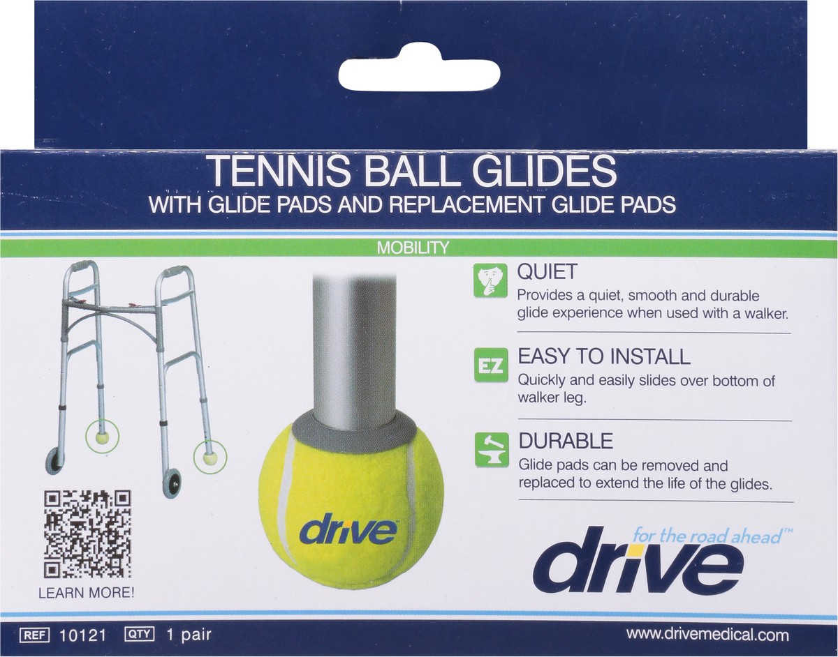 slide 9 of 9, Drive Mobility Tennis Ball Glides 1 ea, 1 ct