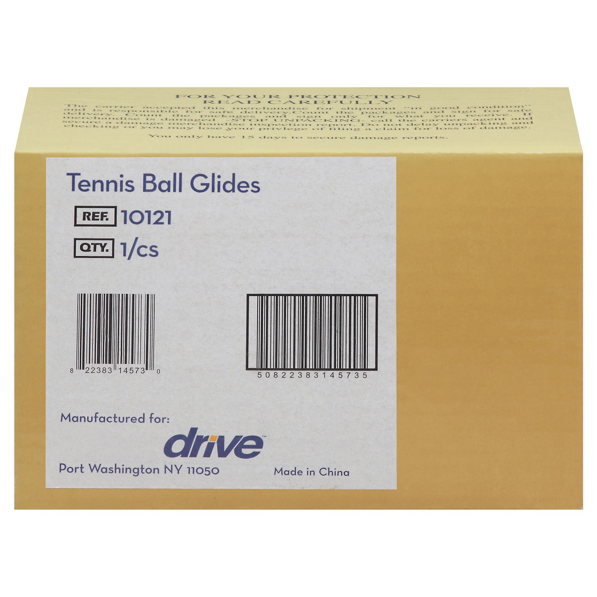 Drive Medical Walker Rear Tennis Ball Glides with Additional Glide Pads