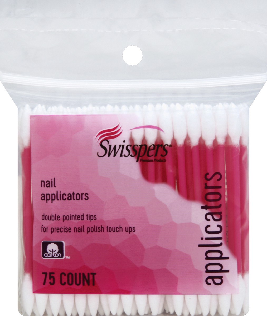 slide 1 of 1, Swisspers Applicators 75 ea, 75 ct