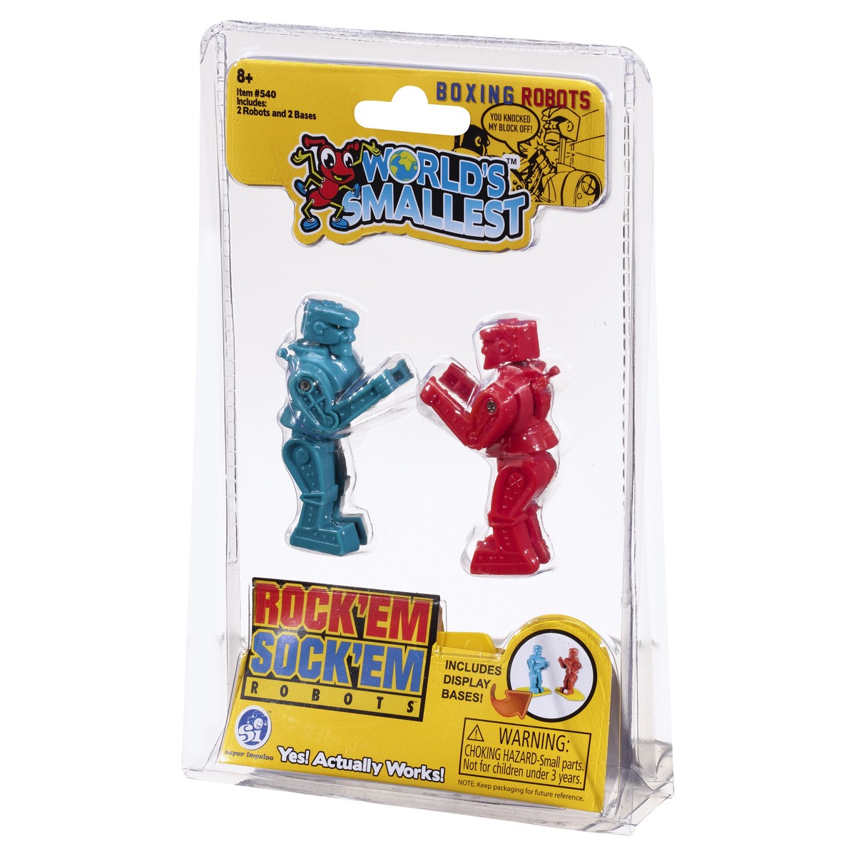 slide 10 of 10, World's Smallest 8+ Rock'em Sock'em Robots Boxing Robots 1 ea, 1 ct