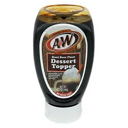 A&W Root Beer Float Dessert Topper - 12 oz