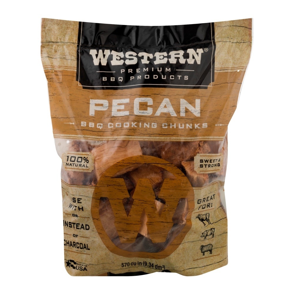 slide 1 of 1, Western Pecan BBQ Cooking Chunks, 9.34 liter