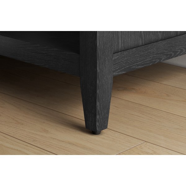 slide 5 of 8, Thomasville Rivington 60""H 3-Shelf Bookcase With Storage, Raven Black, 1 ct