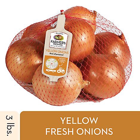 slide 1 of 1, Farmer's Promise Yellow Onion - 3 Lbs, 3 lb