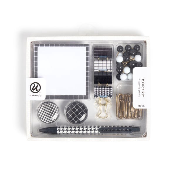 slide 1 of 4, U Brands® Novelty Stationery Kit, Mod Heritage, Kit Of 80 Pieces, 1 ct