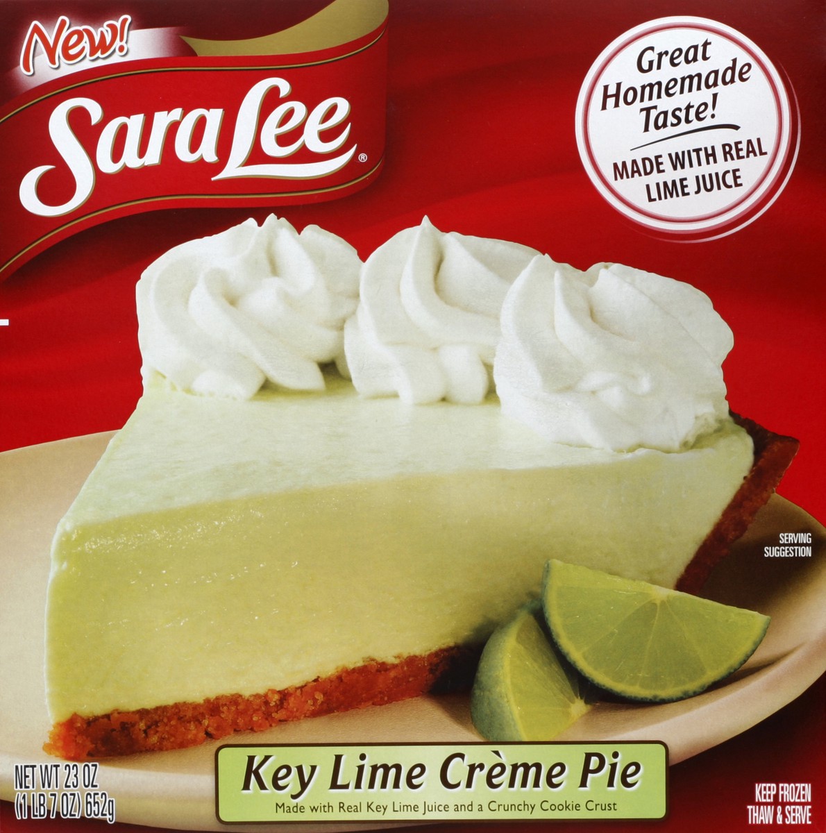 slide 2 of 5, Sara Lee Crème Pie Key Lime 23oz, 23 oz