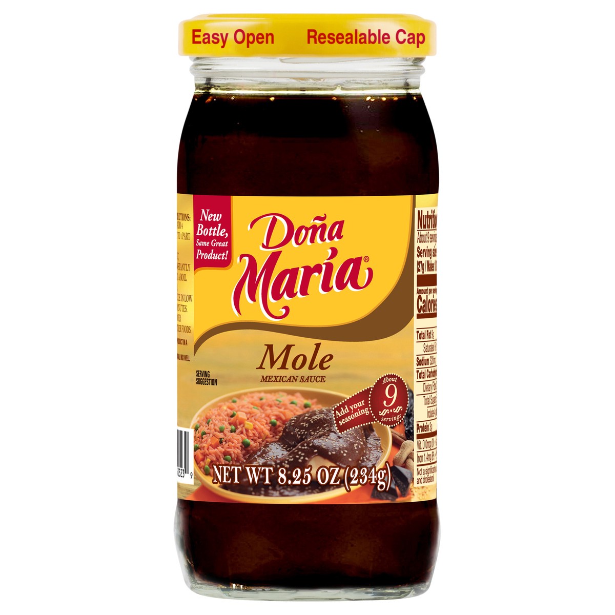 slide 1 of 7, Doña Maria Mole Mexican Sauce 8.25 oz. Jar, 8.25 oz