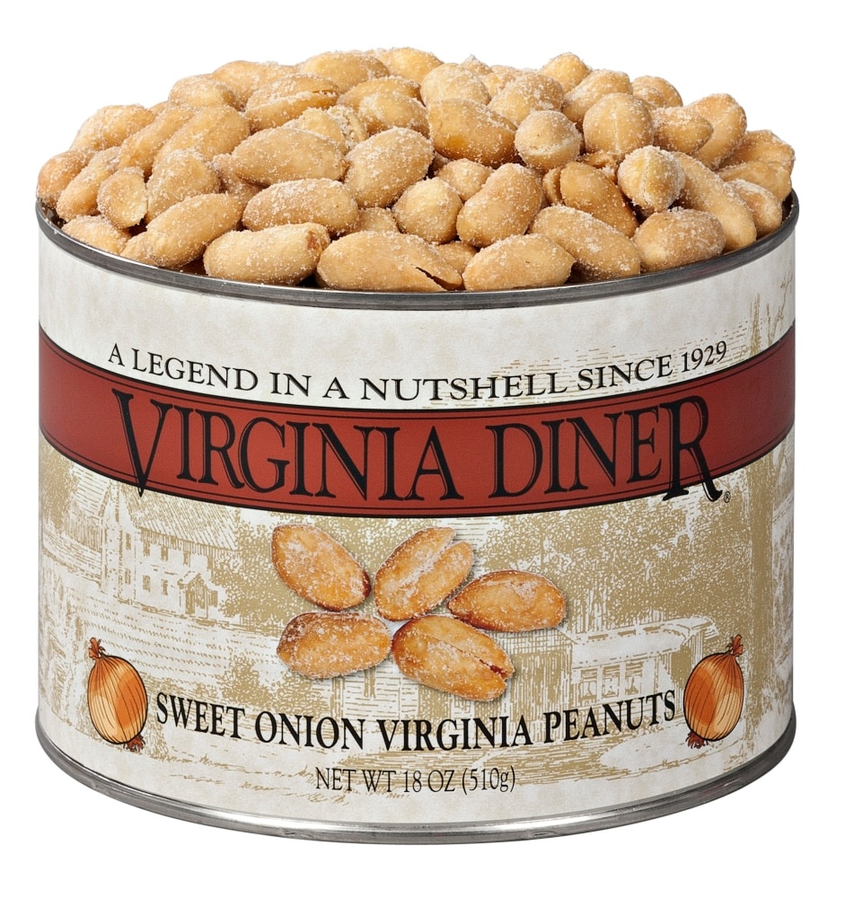 slide 1 of 1, Virginia Diner Sweet Onion Peanuts, 10 oz