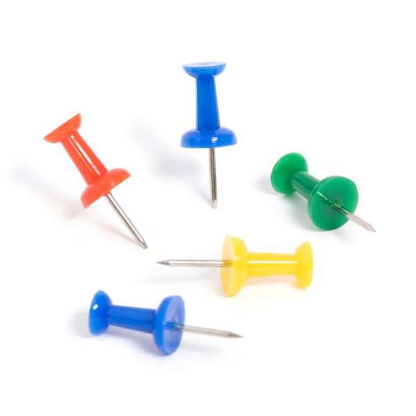 slide 4 of 4, U Brands® Standard Push Pins, Teacher, Set Of 150 Pins, 1 ct