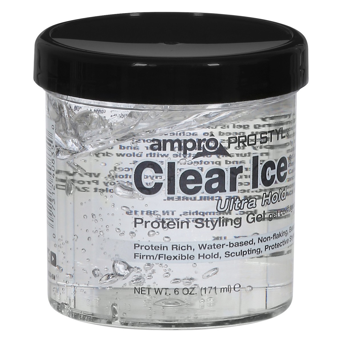 slide 4 of 9, Ampro Pro Styl Clear Ice Ultra Hold Protein Styling Gel 6 oz, 4 oz