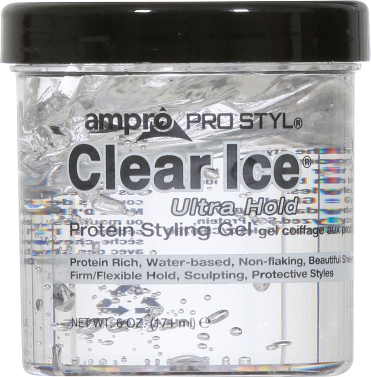 slide 7 of 9, Ampro Pro Styl Clear Ice Ultra Hold Protein Styling Gel 6 oz, 4 oz