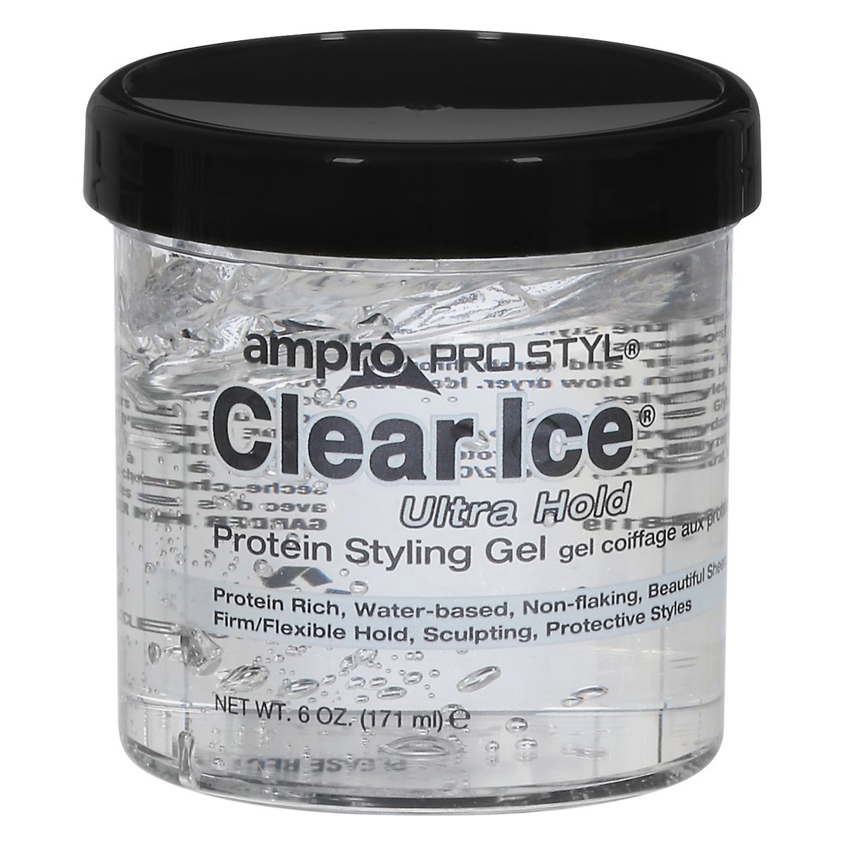 slide 1 of 9, Ampro Pro Styl Clear Ice Ultra Hold Protein Styling Gel 6 oz, 4 oz